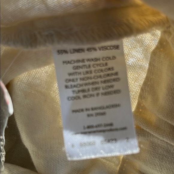 NWT DIP Cream Linen Women's Relaxed Fit Casual Utility Jacket Button Up Medium - Picture 15 of 15